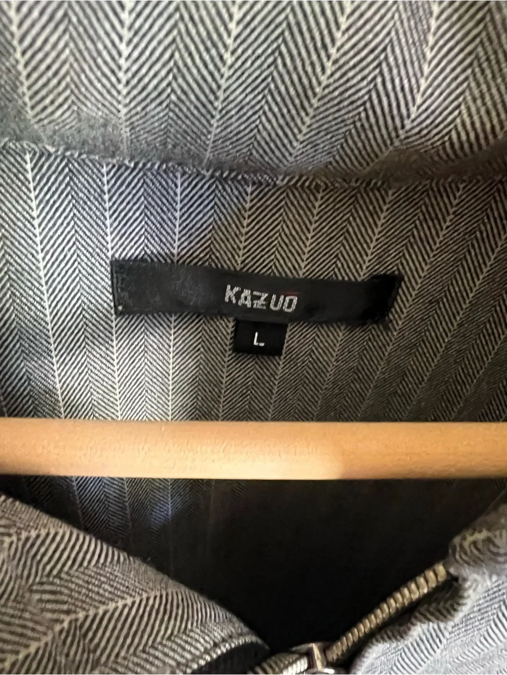Men's Gray Pinstripe Field Jacket